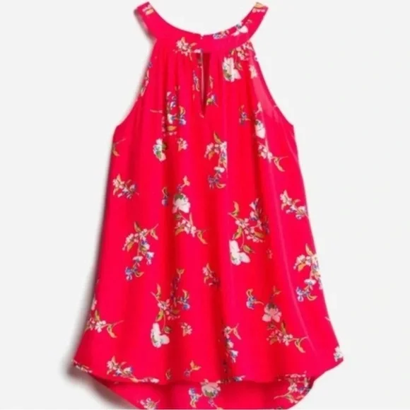 Paper moon Floral Redish/Pink Women's Top - Size L - Picture 4 of 4